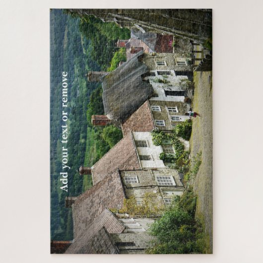 Mooi Engels dorp Shaftesbury, Engeland, Legpuzzel (Verticaal)