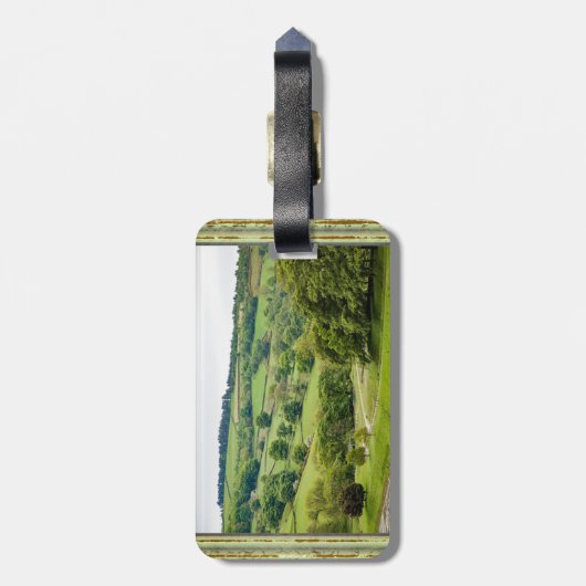 Mooi Engels landschap Yorkshire Dales Bagagelabel (Achterkant verticaal)