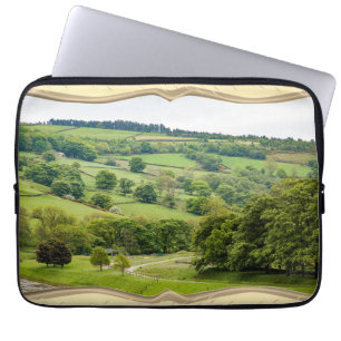 Mooi Engels landschap Yorkshire Dales Laptop Sleeve