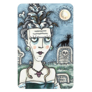 MOOI ENGRIEPELIG FRANKENELLA MONSTER, GRAVEN, KAT MAGNEET