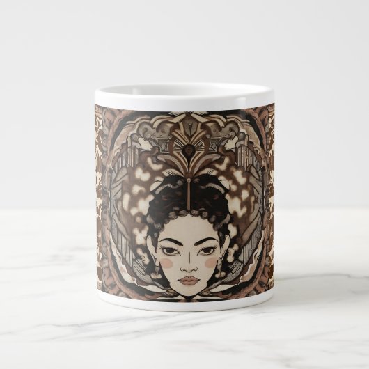 , mooi erfgoed, Antiek stijl Grote Koffiekop (Voorkant)