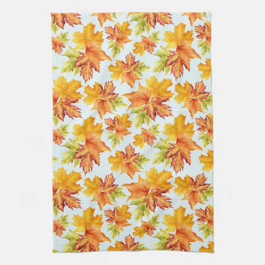 Mooi esdoornblad theedoek (Verticaal)