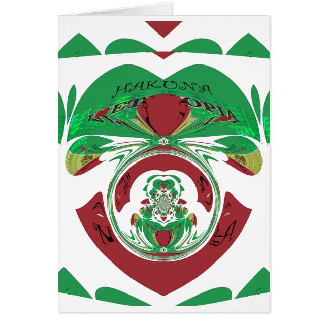 Mooi Ethiopië Lovely Hakuna Matata waar ik van hou (Voorkant)