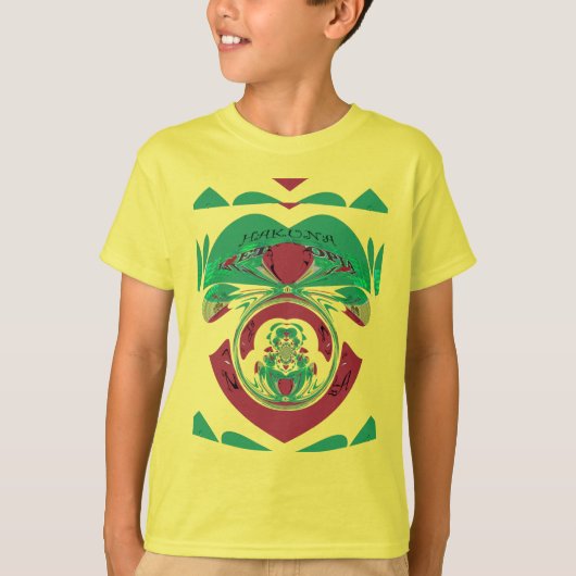Mooi Ethiopië Lovely Hakuna Matata waar ik van hou T-shirt (Voorkant)