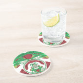 Mooi Ethiopië Lovely Hakuna Matata waar ik van hou Zandsteen Onderzetter (Zijkant)