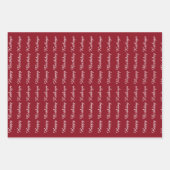 Mooi ethnisch meisje gepersonaliseerd inpakpapier vel (Voorkant 3)