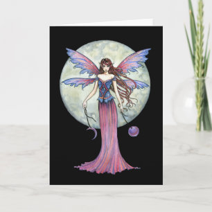 Mooi Fairy Wenskaart, Hemelse Volle Maan Kaart