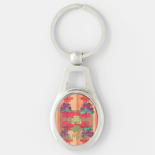 Mooi Fantastisch Feminine Design St. Patrick's Sleutelhanger (Voorkant)