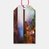 Mooi Fantasy Elf Merry kerstcadeau Label v1 Cadeaulabel (Achterkant)