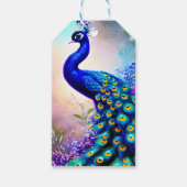 Mooi Fantasy Peacock Cadeaulabel (Voorkant)