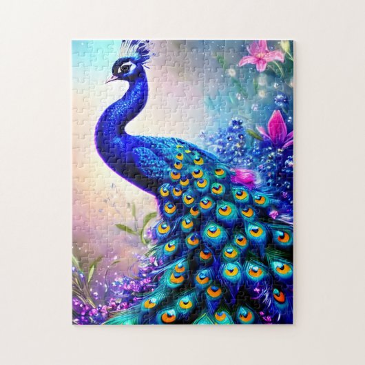 Mooi Fantasy Peacock Legpuzzel (Verticaal)