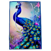Mooi Fantasy Peacock Medium Cadeauzakje (Voorkant)