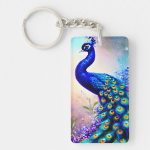 Mooi Fantasy Peacock Sleutelhanger