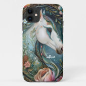 Mooi Fantasy Wit Paard Case-Mate iPhone Case (Achterkant)