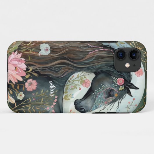 Mooi Fantasy Wit Paard Case-Mate iPhone Case (Achterkant (horizontaal))