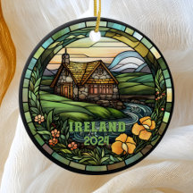Mooi Faux Glas in lood Ierland Souvenir