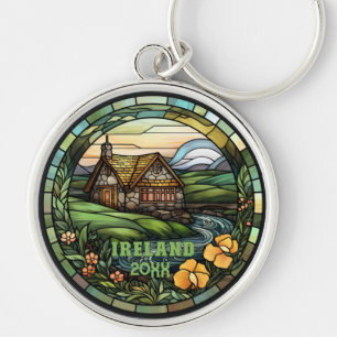 Mooi Faux Glas in lood Ierland Souvenir Sleutelhanger