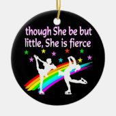 MOOI FIGUUR SKATER DUO ONTWERP KERAMISCH ORNAMENT (Voorkant)