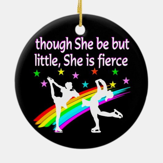 MOOI FIGUUR SKATER DUO ONTWERP KERAMISCH ORNAMENT (Achterkant)