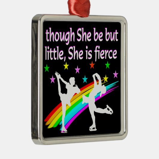 MOOI FIGUUR SKATER DUO ONTWERP METALEN ORNAMENT (Rechts)