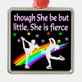 MOOI FIGUUR SKATER DUO ONTWERP METALEN ORNAMENT