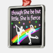 MOOI FIGUUR SKATER DUO ONTWERP METALEN ORNAMENT (Links)