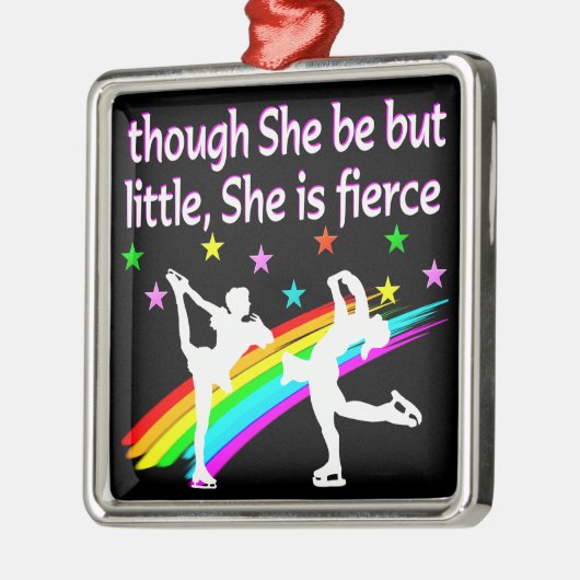 MOOI FIGUUR SKATER DUO ONTWERP METALEN ORNAMENT (Links)