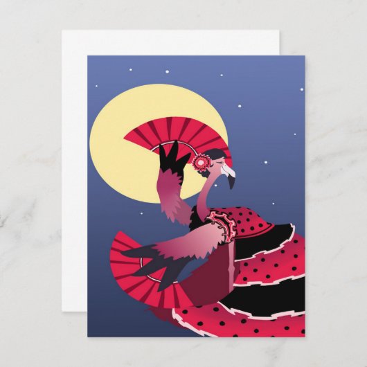 Mooi Flamenco Flamingo | Geweldige geschenk Kaart (Voorkant / Achterkant)