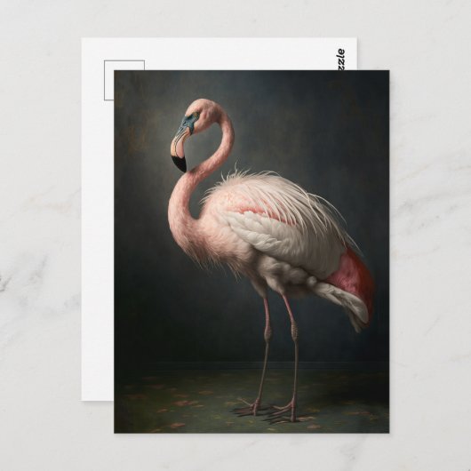Mooi Flamingo Briefkaart (Voorkant / Achterkant)