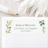 mooi floraal botanisch adreslabel etiket (Insitu)