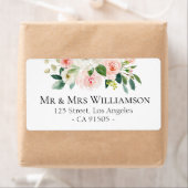 mooi floraal botanisch adreslabel etiket (Insitu)