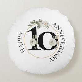 Mooi Floral 10e JUBILEUM Rond Kussen