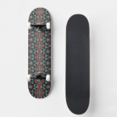 Mooi Floral Cross Stitch Embroidery Pattern Persoonlijk Skateboard (Voorkant)