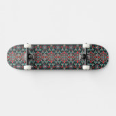 Mooi Floral Cross Stitch Embroidery Pattern Persoonlijk Skateboard (Horizontaal)