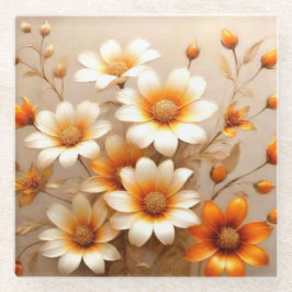 Mooi Floral Onderzetter Glazen Onderzetter