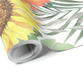 Mooi Floral patroon met helder najaar Cadeaupapier (Rol Hoek)