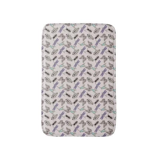 Mooi Floral Pattern Badmat (Voorkant Verticaal)