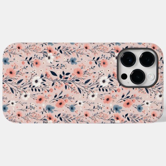 Mooi Floral Pattern Case-Mate iPhone Case (Achterkant (horizontaal))
