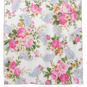 Mooi Floral Pattern Douchegordijn (Voorkant)