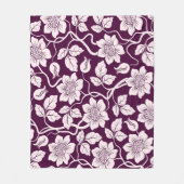Mooi Floral Pattern Fleece Deken (Voorkant)