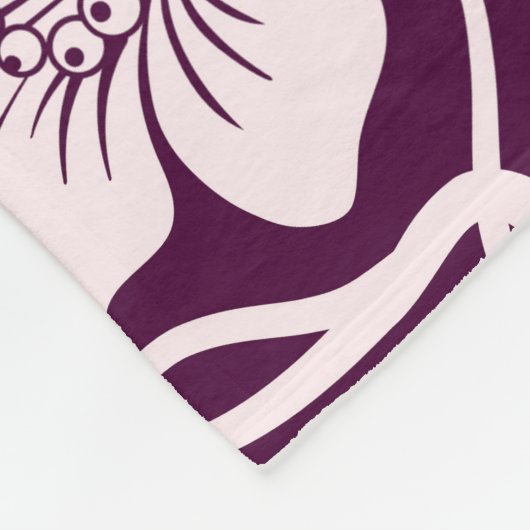 Mooi Floral Pattern Fleece Deken (Hoek)