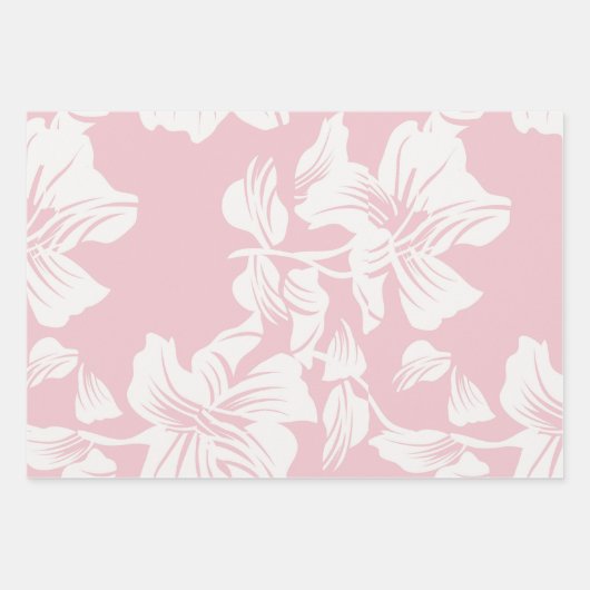 Mooi Floral Pattern Inpakpapier Vel (Voorkant 3)