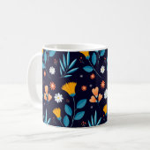 Mooi Floral Pattern Koffiemok (Voorkant links)