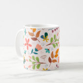 Mooi Floral Pattern Koffiemok (Voorkant links)