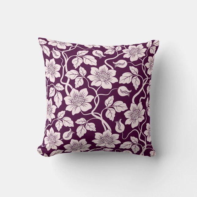 Mooi Floral Pattern Kussen (Voorkant)