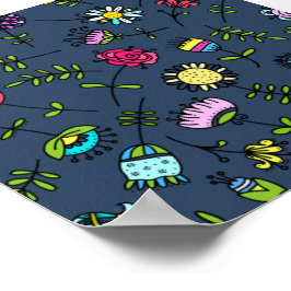 Mooi Floral Pattern Poster