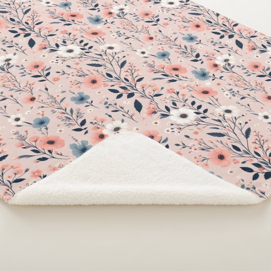 Mooi Floral Pattern Sherpa Deken (3/4)