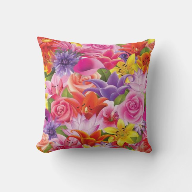 Mooi Floral Sierkussen (Voorkant)