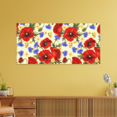 Mooi Floral Sketch Canvas Afdruk (Insitu (Woonkamer))