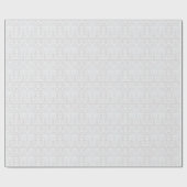 Mooi Floral White Damask-ontwerp Cadeaupapier (Vlak)